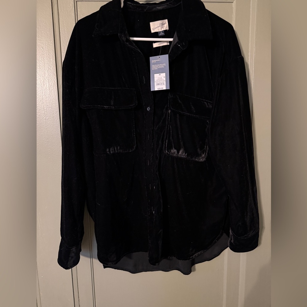Target Black Velvet Shirt